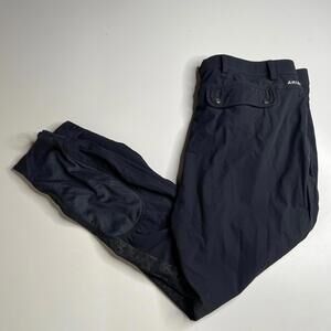 Ariat Pro Series Men’s Riding Breeches Black Knee Patch Performance Pants